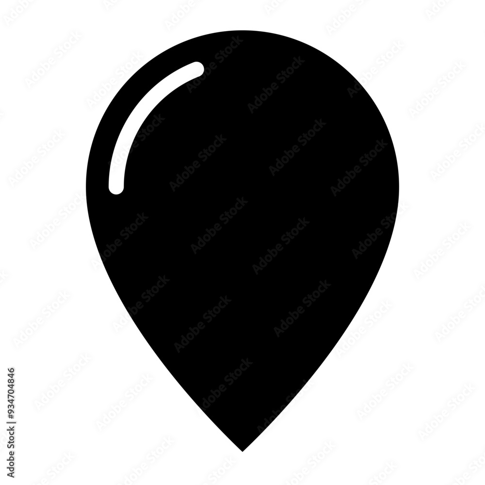 Poster location pin icon. map pin place marker. location icon. map marker pointer icon