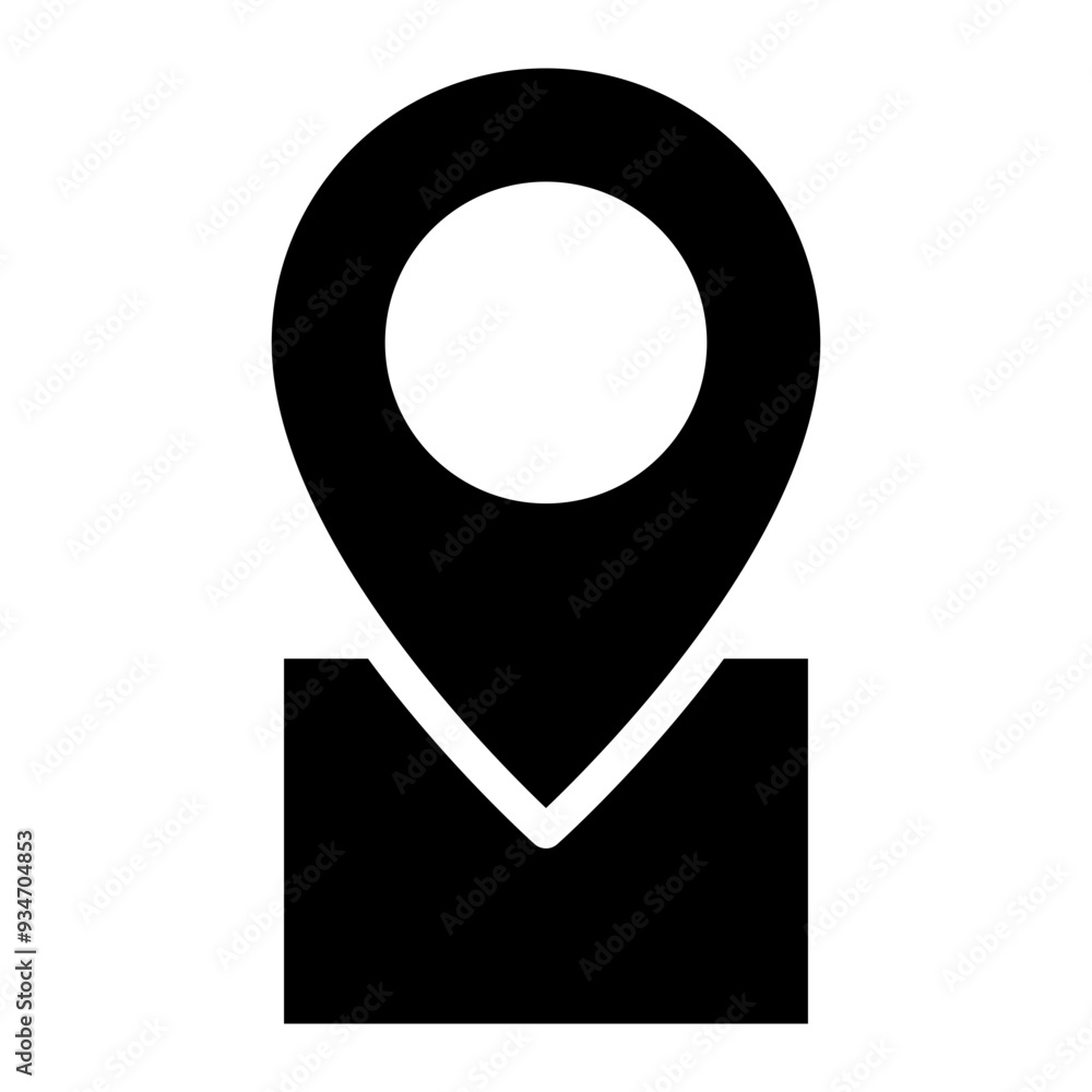 Aufkleber location pin icon. map pin place marker. location icon. map marker pointer icon