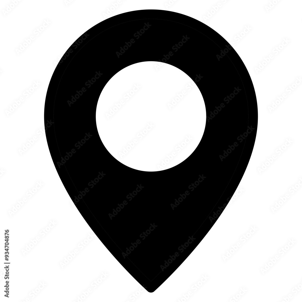 Aufkleber location pin icon. map pin place marker. location icon. map marker pointer icon