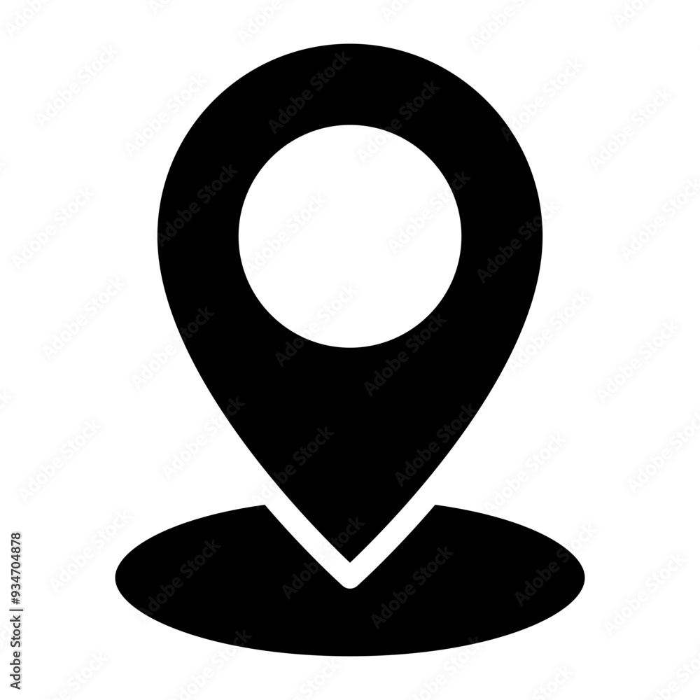 Poster location pin icon. map pin place marker. location icon. map marker pointer icon
