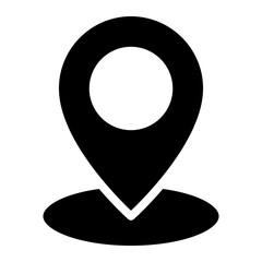 Location pin icon. Map pin place marker. Location icon. Map marker pointer icon