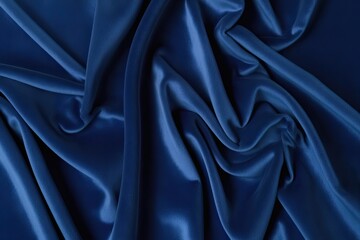 Obraz premium Luxurious Deep Blue Velvet Textile Texture Background