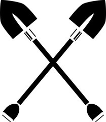 shovel icon on white background