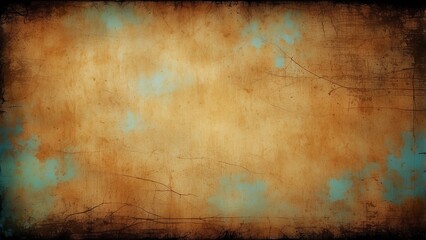 Blue and orange grunge texture. Made with generative AI technology