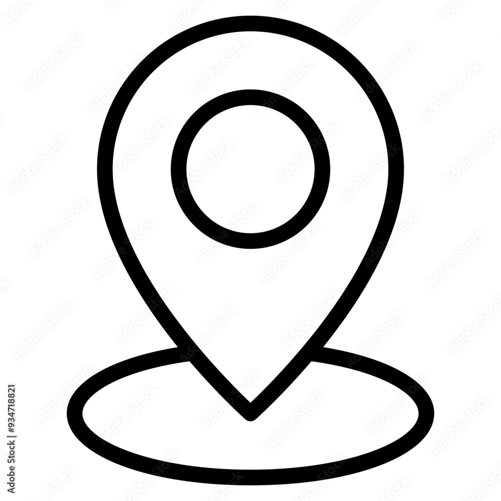 Poster location pin icon. map pin place marker. location icon. map marker pointer icon