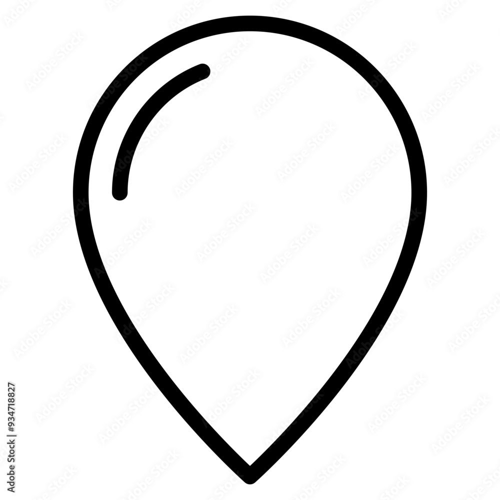Aufkleber location pin icon. map pin place marker. location icon. map marker pointer icon