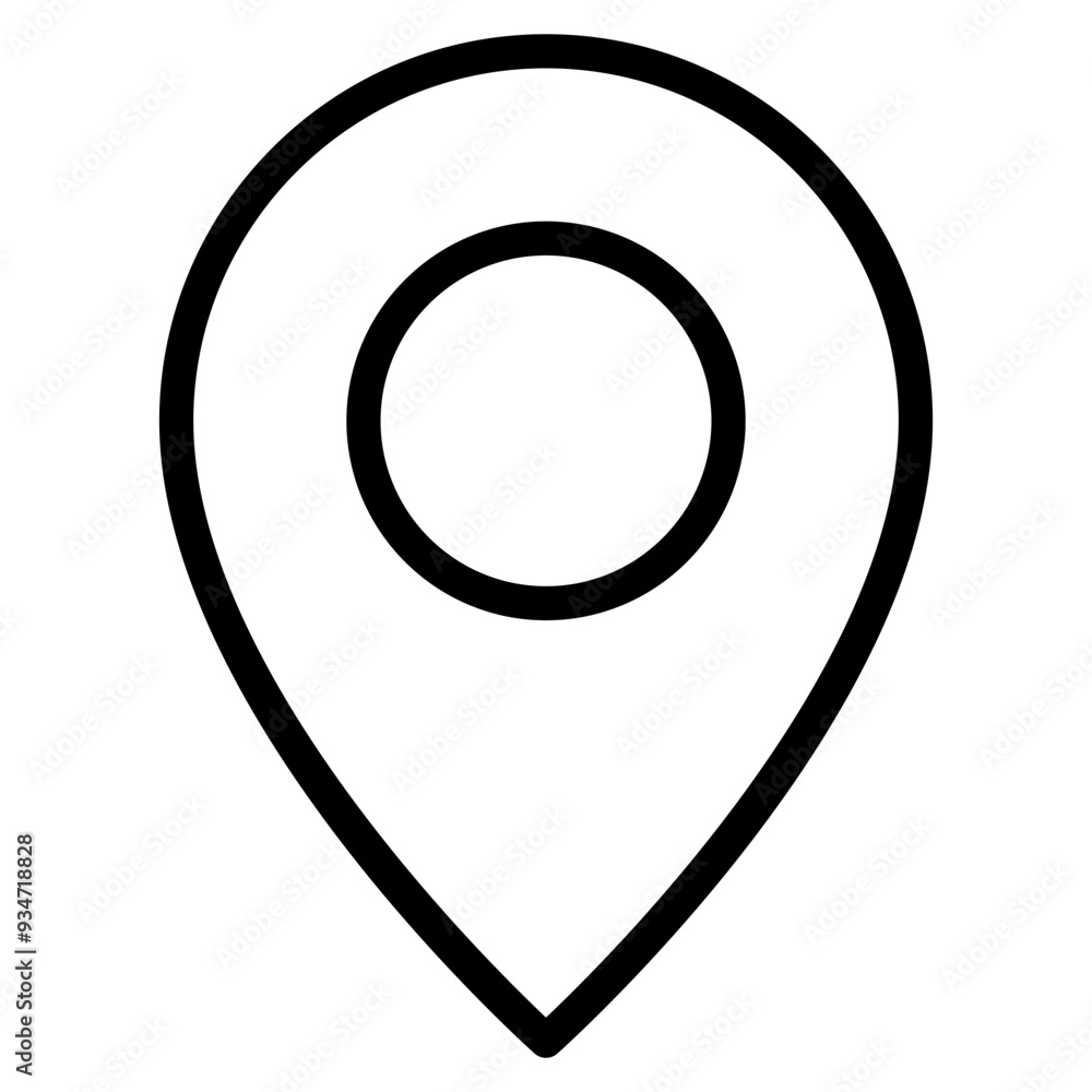 Aufkleber location pin icon. map pin place marker. location icon. map marker pointer icon