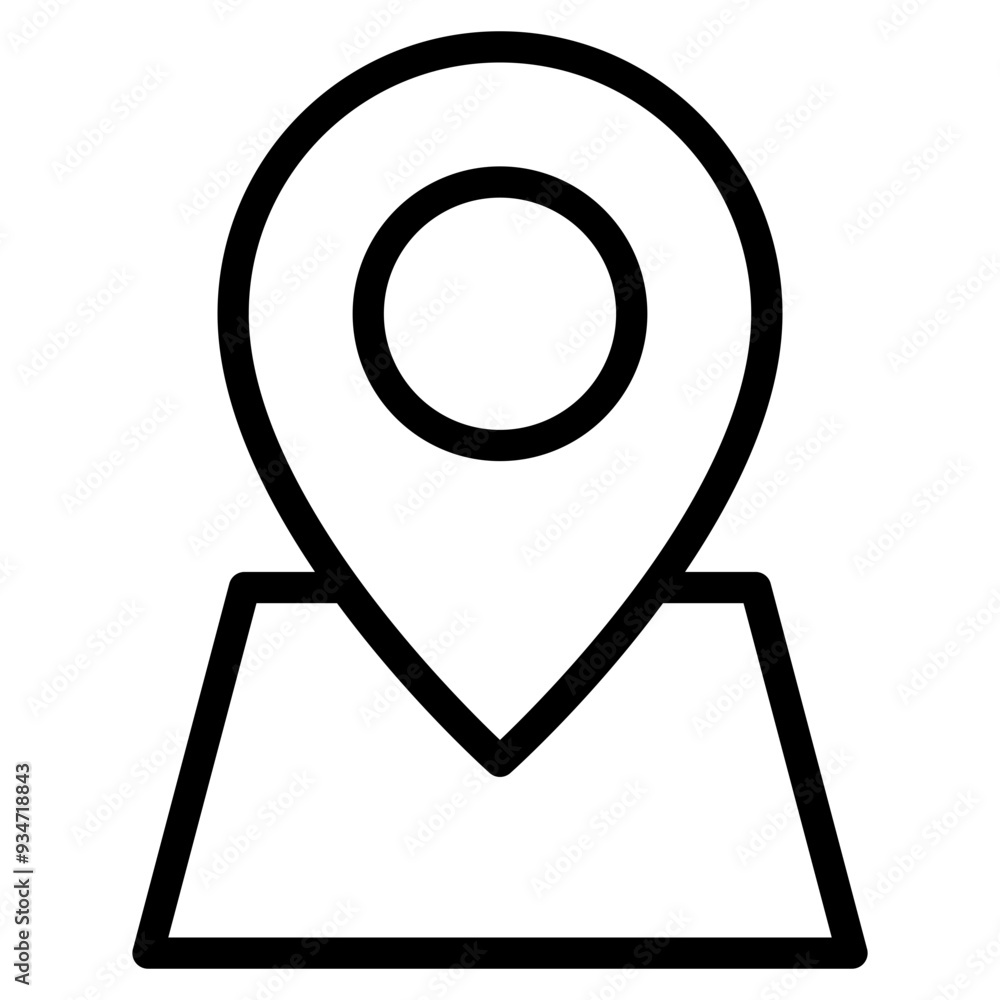 Aufkleber location pin icon. map pin place marker. location icon. map marker pointer icon