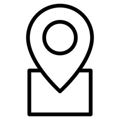 Location pin icon. Map pin place marker. Location icon. Map marker pointer icon