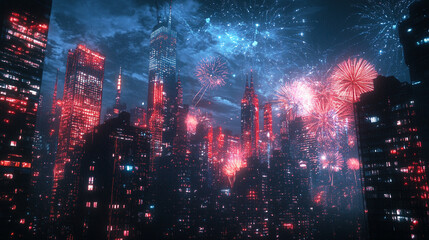  New Years Eve Fireworks in the City
