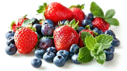Fresh Berries with Mint