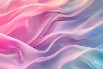 Obraz premium Pastel abstract waves with smooth curves pastel background
