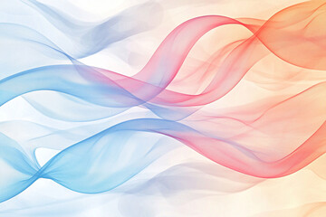 Pastel abstract waves with smooth curves pastel background