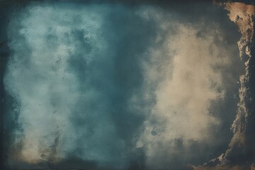 Fototapeta premium Faded Indigo Textured Photocopy Background with Aged Gradient Effect