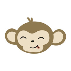 Monkey cartoon illustration