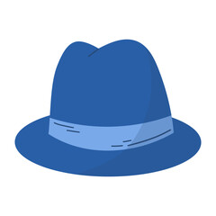 Fedora hat autumn illustration