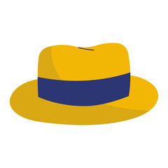 Fedora hat vector illustration