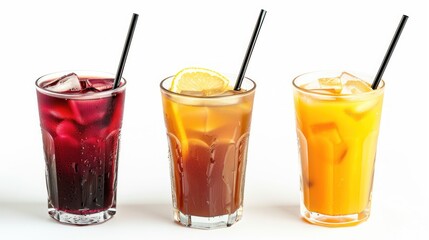 Three Iced Beverages