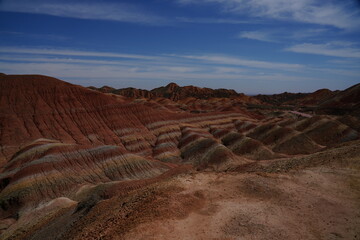 Naklejka premium Zhangye Danxia Geopark
