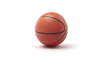 Basketball ball isolated on white: A basketball isolated on a white background.