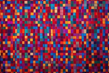 Fototapeta premium Vibrant Rectangular Tapestry with Dynamic Layered Background Animation