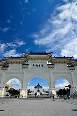 Obraz premium 自由広場 中正紀念堂 台湾 Liberty Square in Chiang Kai ｓhek memorial hall at Taiwan