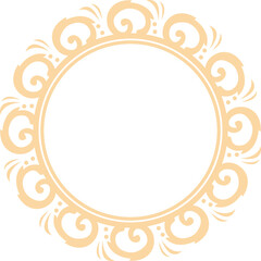 Decorative Circle Frame Elegant Element