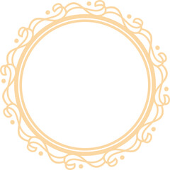 Decorative Circle Frame Elegant Element