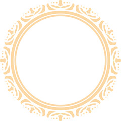 Decorative Circle Frame Elegant Element