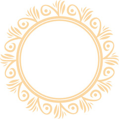 Decorative Circle Frame Elegant Element