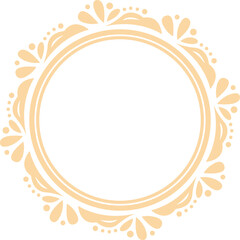 Decorative Circle Frame Elegant Element