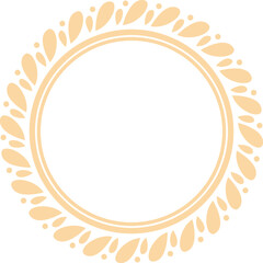 Decorative Circle Frame Elegant Element