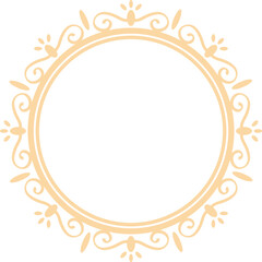 Decorative Circle Frame Elegant Element