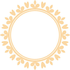 Decorative Circle Frame Elegant Element
