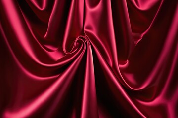 Fototapeta premium Luxurious Crimson Satin Backdrop with Rich Texture and Depth for Elegant Decor