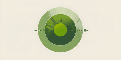Abstract Green Circle