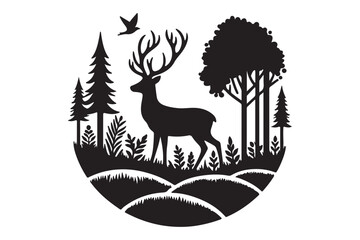 Deer Silhouette Vector