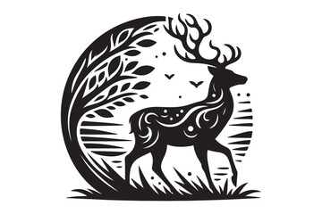 Deer Silhouette Vector