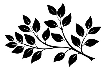 Vector Art: Leaves and Tree Silhouette Design