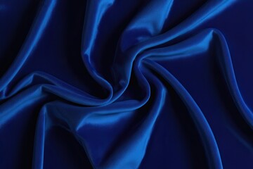 Obraz premium Deep Blue Velvet Fabric Texture Background for Luxury Design