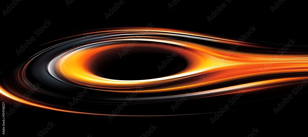 Poster black hole as a portal to cosmic mystery where 3d dark matter and 2d light waves swirl into the unkn