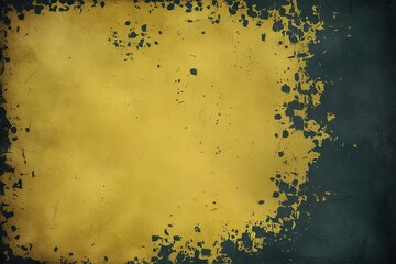Gloomy Yellow Distressed Background with Eerie Texture for Vintage Poster Design