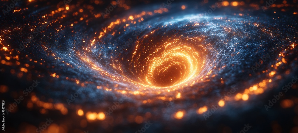 Poster black hole interacting 3d dark energy where 2d gravitational waves and light particles are twisted a
