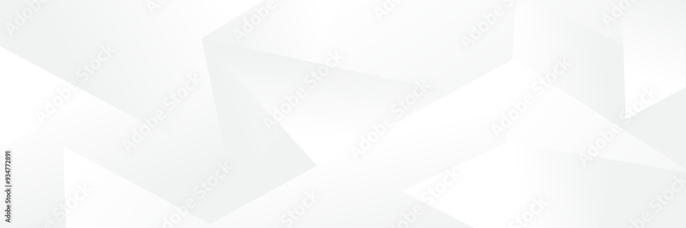 Sticker abstract white geometric banner design background.