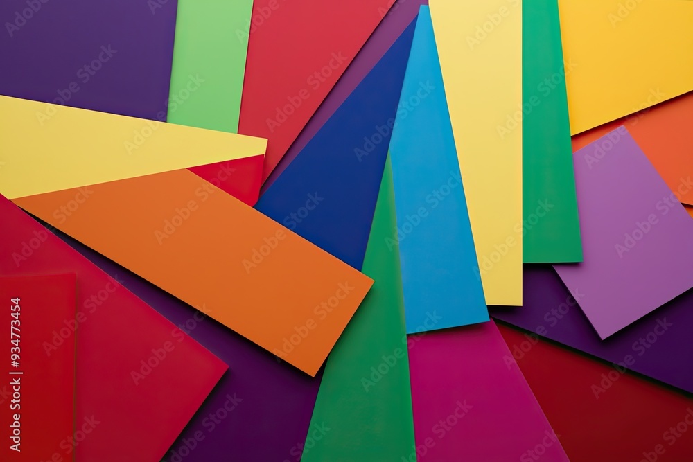 Poster dynamic colorful overlapping shapes with artistic background for modern creative designs