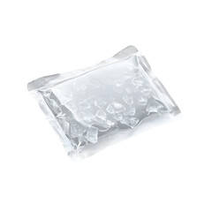 Silica Gel Desiccant Packet Isolated on White Background for Moisture Absorbing and Preservation