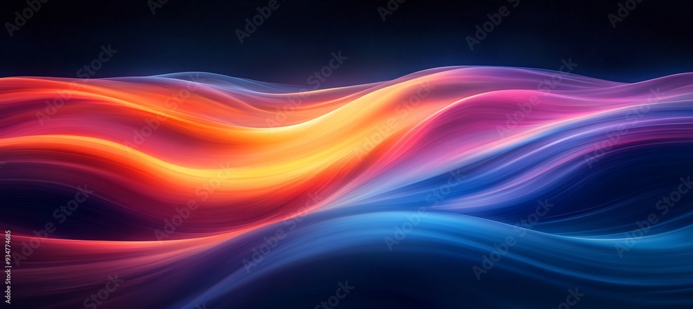 Poster effect of relativity on a black holes 3d spacetime where 2d light waves bend and warp under intense 