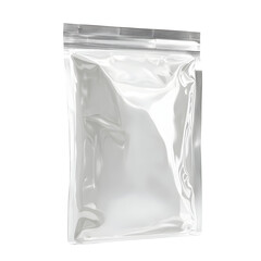 Transparent Plastic Poly Bag Isolated on White for E-commerce and Retail Product Packaging