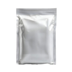 Vacuum Sealed Plastic Bag or Pouch on White Background for Commercial Displays