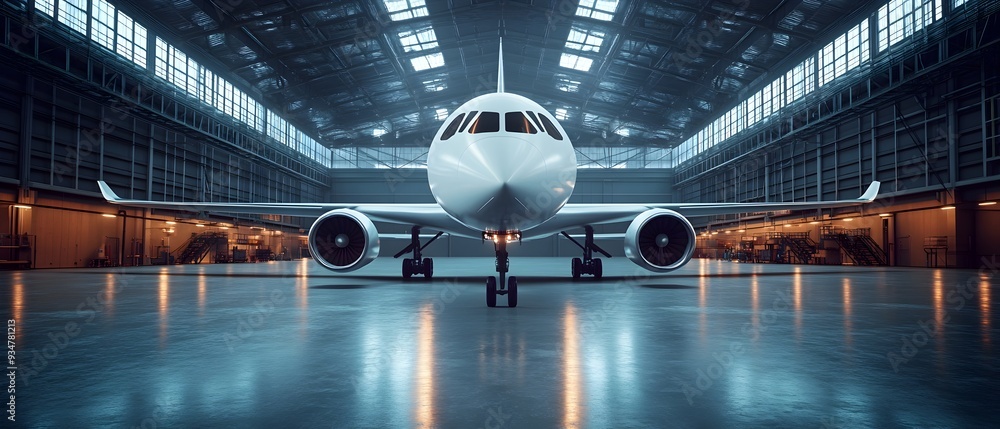 Poster showcasing the innovative use of composite materials in aerospace engineering this image highlights 